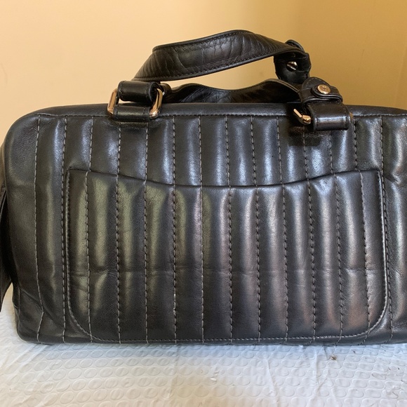 CHANEL Mademoiselle Bowler Bag Black VINTAGE RARE - Picture 3 of 14